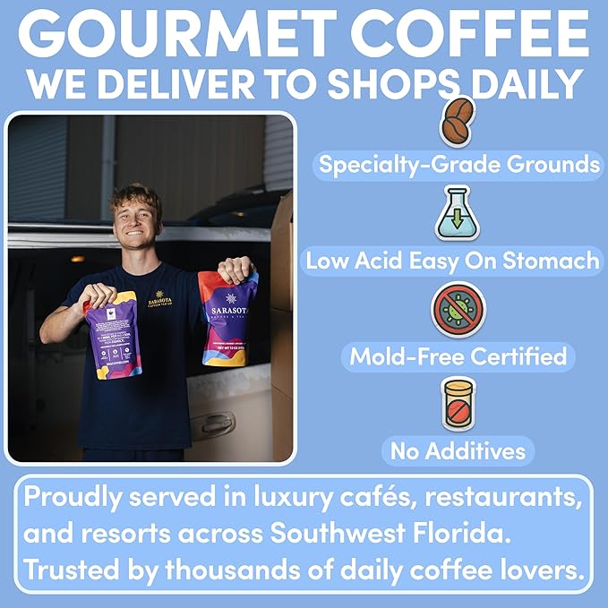 French Vanilla Ground Coffee 12oz – Vanilla Flavored Coffee, Medium Roast Gourmet Arabica, Smooth & Sweet Specialty Grade