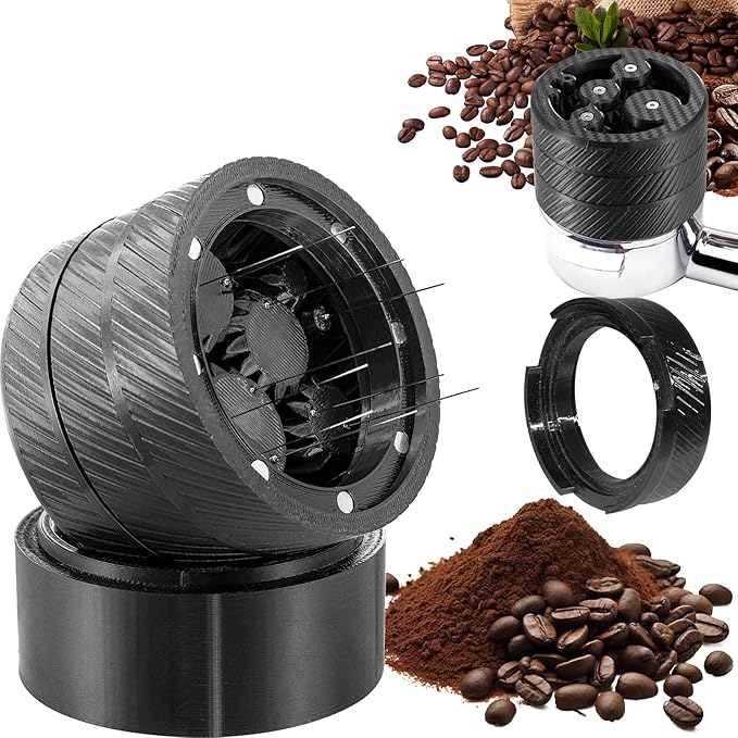 BIRIYANI WDT Tool Espresso V3-58MM Espresso Distribution Tool, Geared Spinning Espresso Needle Stirrer, Espresso Accessories