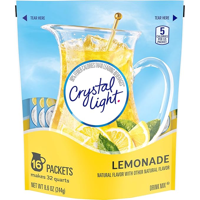 Crystal Light Lemonade Drink Mix - 8.6 oz - 16 ct - 3 pk, Packaging May Vary