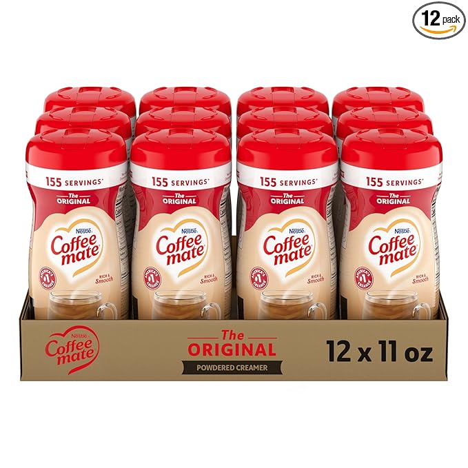 Nestle Coffee mate Coffee Creamer, Original, Powder Creamer, 11 oz Canister (Pack of 12)