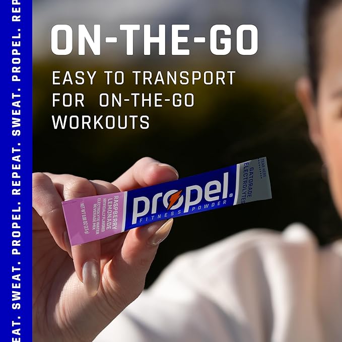 Propel Powder Packets, Raspberry Lemonade (Pack of 120)