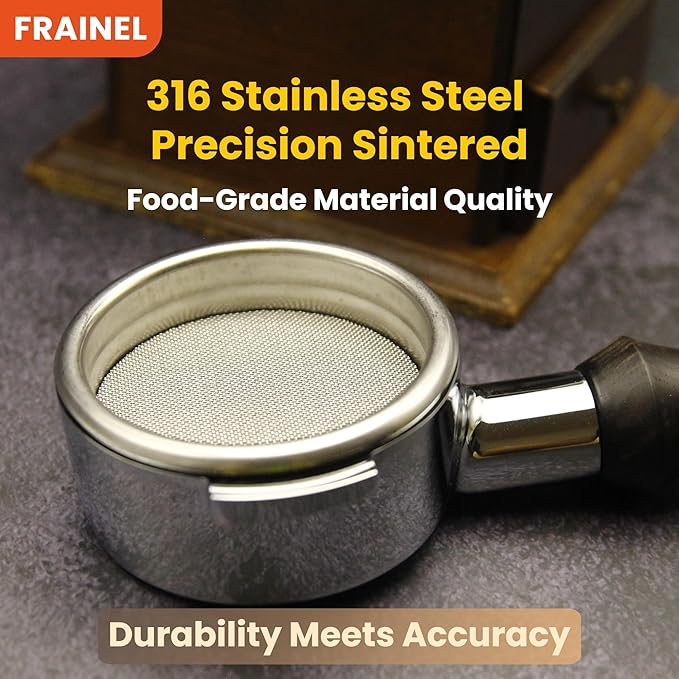 Espresso Puck Screen 150μm – 58.5mm x 1.7mm Reusable Stainless Steel Filter Tool, Metal Coffee Accessory & Water Dispersion Screen for 58mm Portafilter