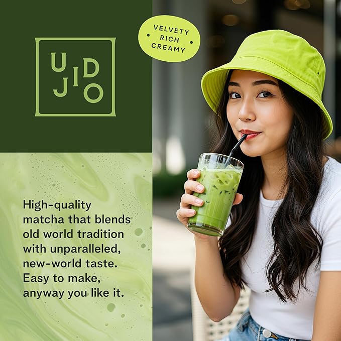 Ujido Summer Harvest Culinary Matcha, 2 oz., 46 Servings – Culinary Grade Japanese Matcha Powder – Gluten Free & Keto Friendly – Smooth, Mellow Flavor – for Teas, Lattes, Cooking, & Baking