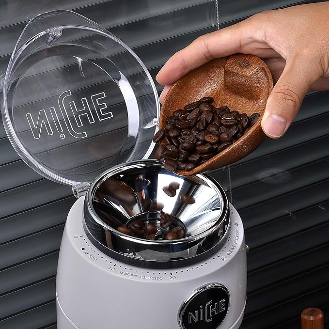 IKAPE Wooden Coffee Bean Dosing Cup and Spray Bottle Kit for Espresso, Coffee Bar Accessories for Reducing Coffee Power Static, Dosing Tray for Coffee or Tea, Sugar(Black)