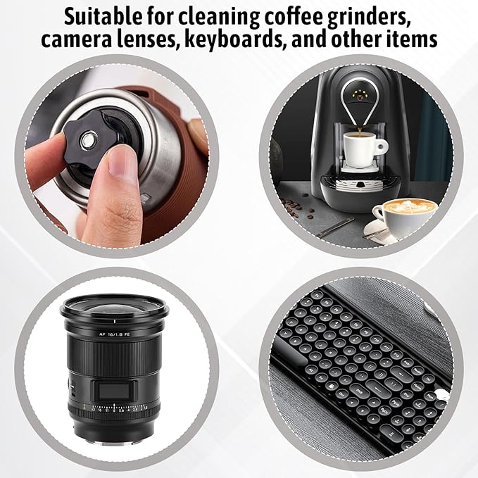Coffee Grinder Cleaning Brush Coffee Grinder Brush Set Air Duster and Dusting Espresso Brushes Accessories Cleaner Barista Brushes Espresso Machine Cleaning Tool for Bean Grain Tool Home Kitchen
