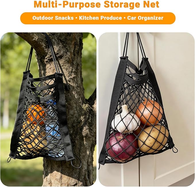 3-Layer Car Organizer with 2pockets-Black Mesh Car Seat,dog pets and baby Net Barrier,Purse Holder| Tissue Holder |Storage Bag for Car