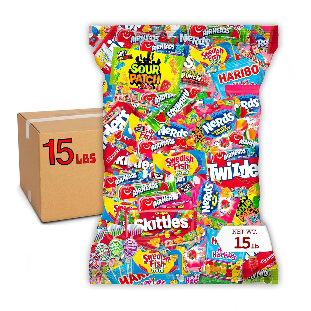 Bulk Candy Variety Pack - 2 lb Candy - CandyBulk Individually Wrapped Candies - Candies - Pinata Filler Stuffers - PinataCandy Stuffers - CandyParty Favors - Father's Day