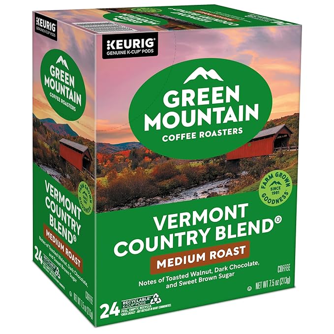 Green Mountain Coffee Roasters Vermont Country Blend Keurig Single-Serve K-Cup Pods, Medium Roast, 96 Count