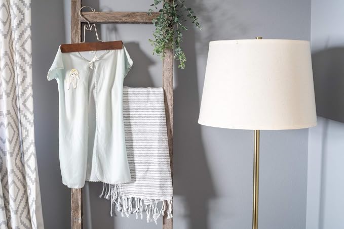 BarnwoodUSA Rustic Farmhouse Decorative Ladder - Our 5 ft Ladder can be Mounted Horizontally or Vertically and is Crafted from Upcycled Wood | No Assembly Required | Weathered Gray
