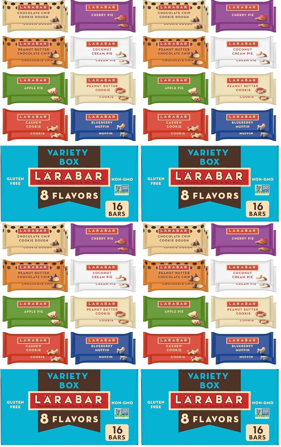 Larabar Fruit and Nut Bars Variety Pack, Gluten Free and Vegan, 26.4 oz, 16 Ct