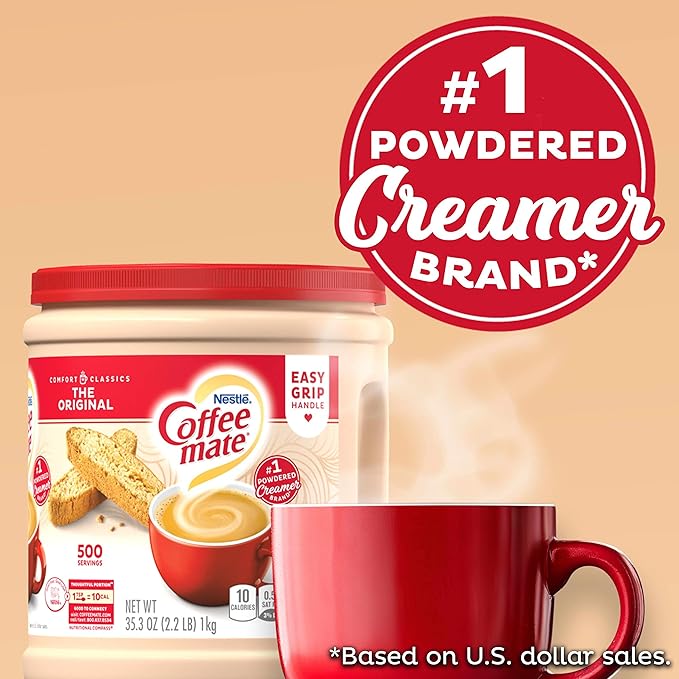 COFFEE MATE The Original Powder Coffee Creamer 35.3 Oz. Canister Non-dairy, Lactose Free, Gluten Free Creamer (Pack of 3)