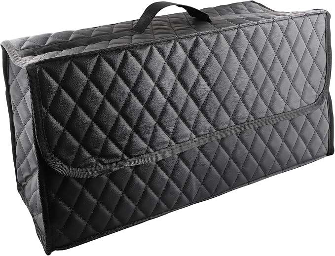 Trunk Organizer for Car,Foldable Car Organizer Back Seat,Tool Storage Organizer for Suv,Car Trunk Organizer and Storage for Sedan (Black, 20 inch *9.5 inch)