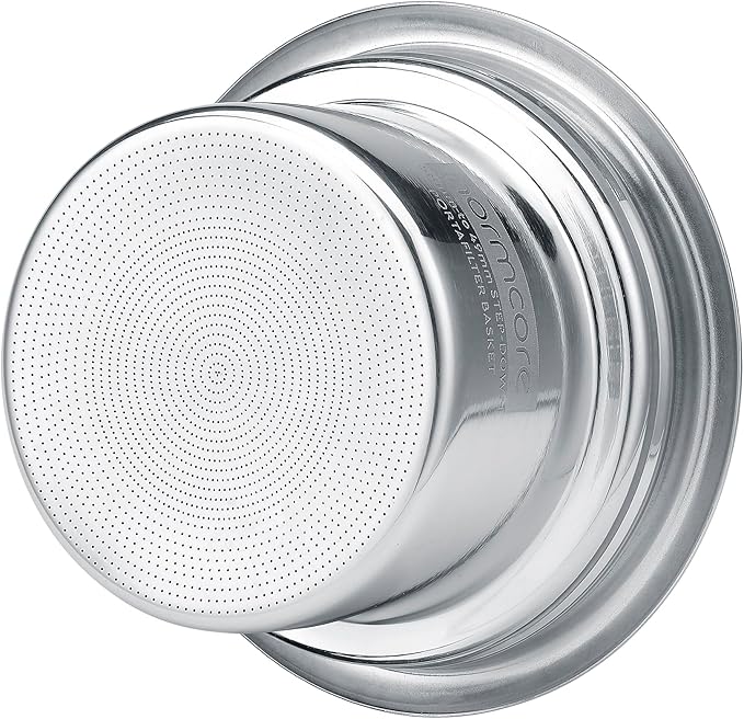 Normcore 58mm to 49mm Step-Down Portafilter Basket Kit – 0.18mm Holes – Fits 58 mm Bottomless Portafilters – Includes 49mm Funnel, 0.8mm Puck Screen, 200 Papers