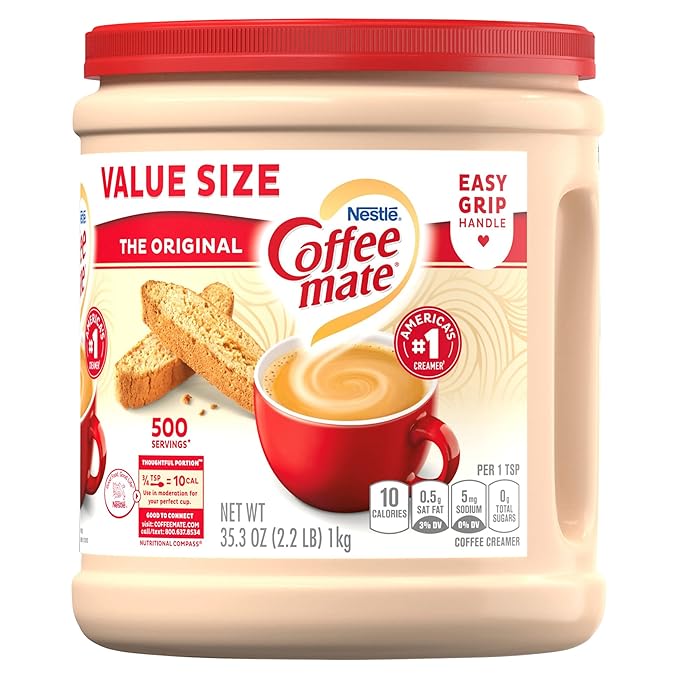 COFFEE MATE The Original Powder Coffee Creamer 35.3 Oz. Canister Non-dairy, Lactose Free, Gluten Free Creamer (Pack of 3)
