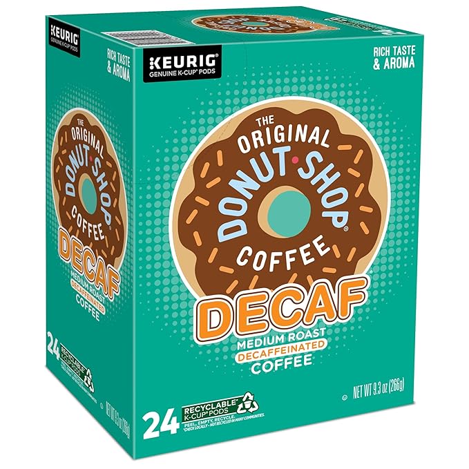 The Original Donut Shop Decaf Keurig Single-Serve K-Cup Pods, Medium Roast Coffee, 96 Count