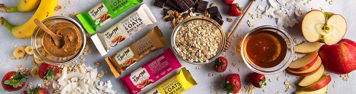Bob's Red Mill 12pk Peanut Butter Chocolate & Oats Bar, 12 bars (Pack of 1) - Non GMO, Gluten Free, Kosher