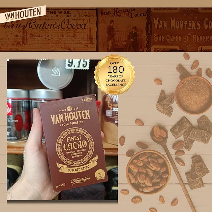 Van Houten Dutched Cocoa 8.8 Ounce Box (Pack of 3)