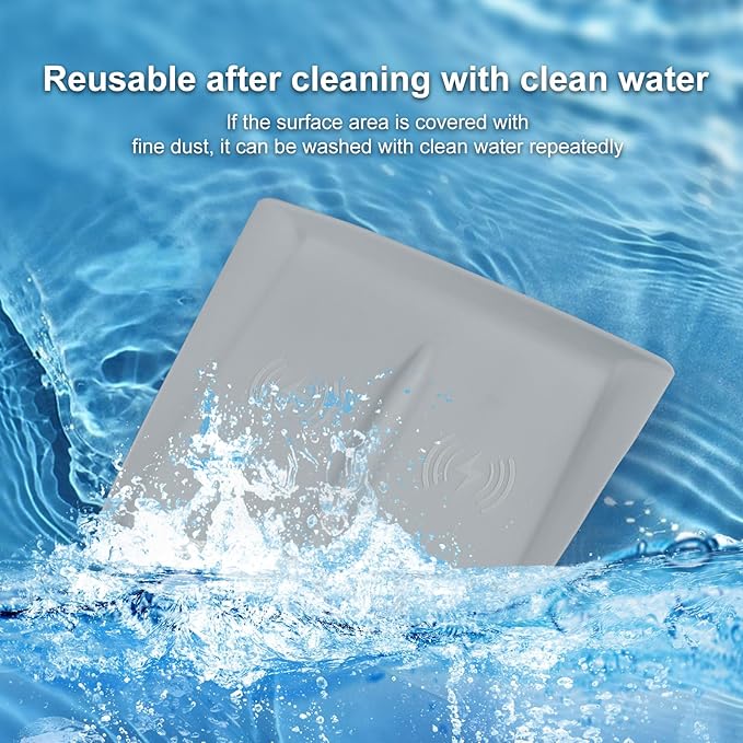 for 2024 Tesla Model 3 2025 Model Y Wireless Charging Anti-Slip Mat Silicone Protective Pad for Tesla Accessories (Grey)