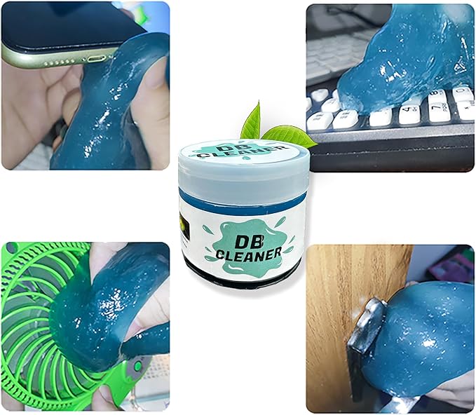 4-Pack Multicolors Cleaning Gel, DB Gel for deep Cleaning, for Cars and Hard to Reach Areas