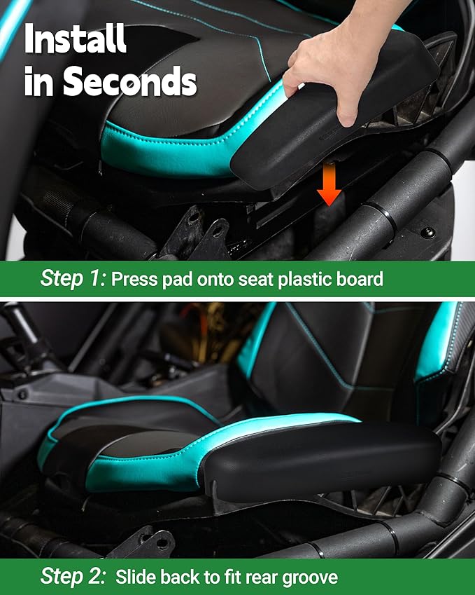 X3 Seat Cushion | PU Foam Seat Side Pad Assembly | Compatible with Can-Am Maverick X3/X3 Max/R | Protect Thighs & Butts from Sharp Edges | 248°F Heat-Resistant | Maverick X3 Accessories