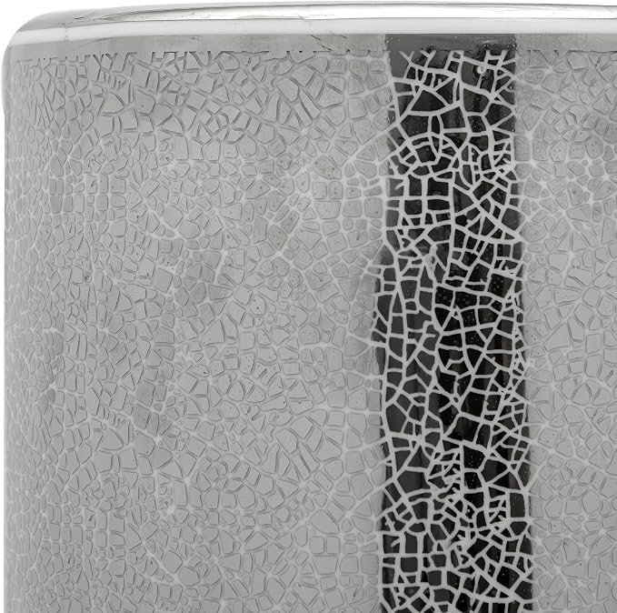 Red Lantern 24" Silver Crackle Umbrella Stand