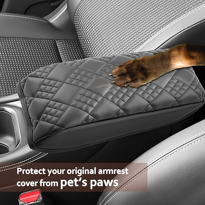 SKTU for 2025 2026 Nissan Kicks Center Console Cover for 2025 2026 Nissan Kicks (S/SV/SR) Armrest Cover Nissan Kicks 2025 2026 Accessories [Thicken] 2025 2026 Kicks Soft Console Cushion-Durable