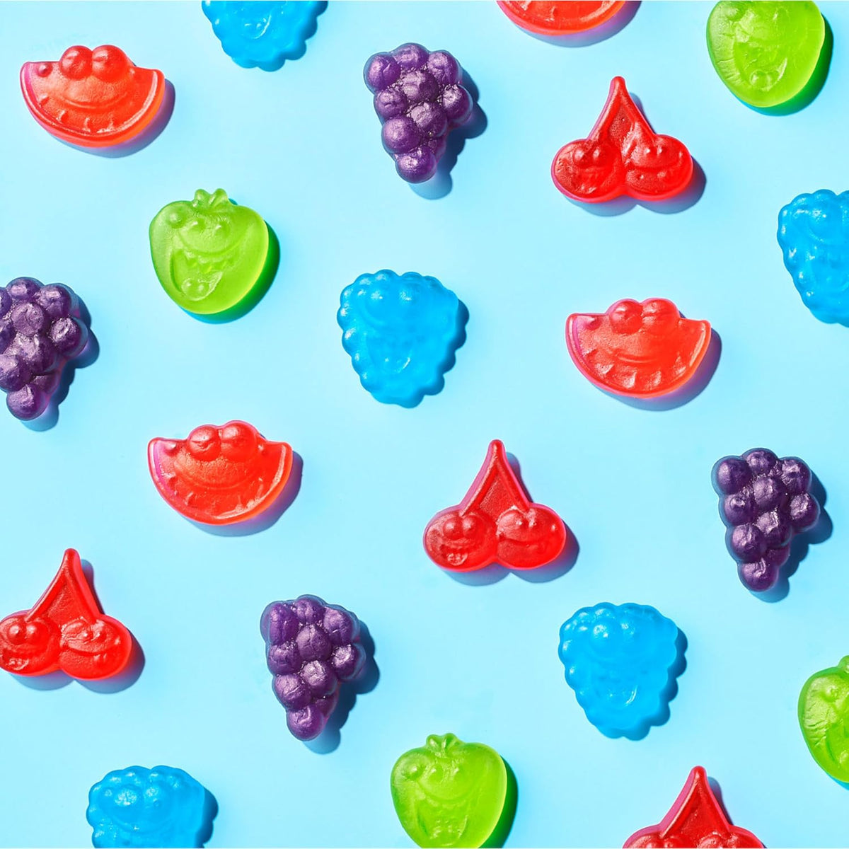 JOLLY RANCHER Gummies Zero Sugar Assorted Fruit Flavored Candy Bag, 4.9 oz (7 Pouches)