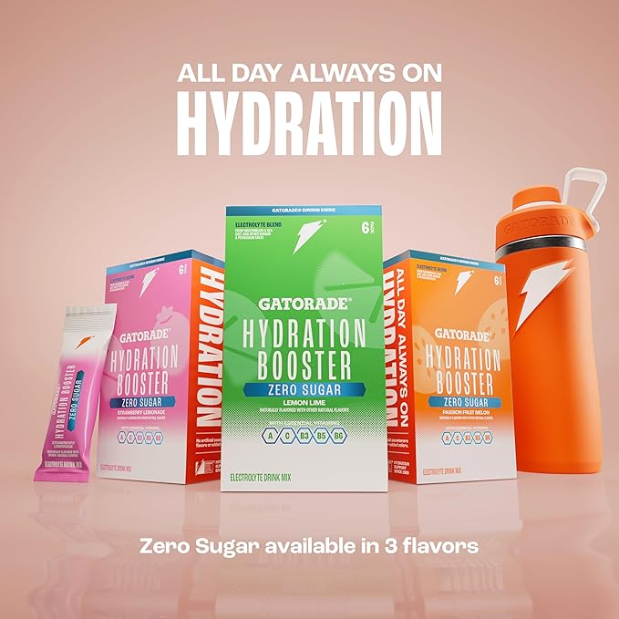 Gatorade Hydration Booster Zero Sugar - Lemon Lime (Pack of 6)