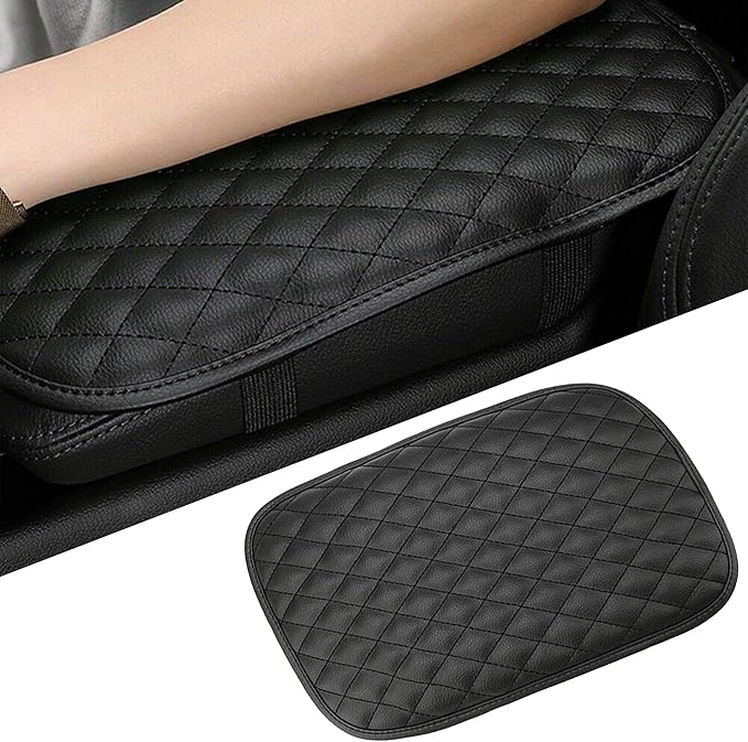 Q&Q Basics Universal Car Center Console Cover: Upgrade Your Ride with Our Sleek PU Leather Middle Console Cover Pad Protector. Durable, and Easy to Install Car Armrest Cover Armrest Cushion Cover.