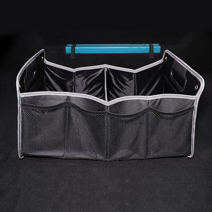 Daeiclru Car Trunk Organizer Compatible with Jaguar F-Type 2013-2024, Multifunctional Collapsible Car Storage Bag, Multi-Compartment Car Organizer and Storage Accessories