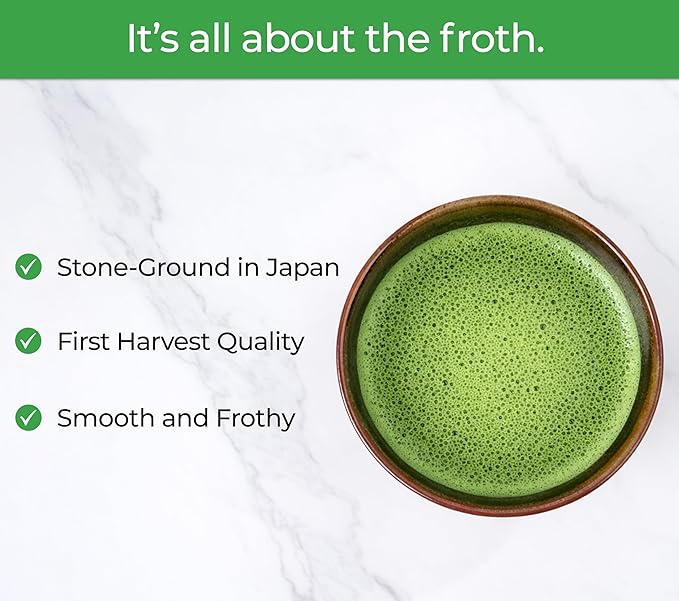 Pure Matcha Co | Premium Ceremonial Grade Matcha Green Tea Powder | Authentic Japanese Origin | Sugar Free | 30g, 1.06oz