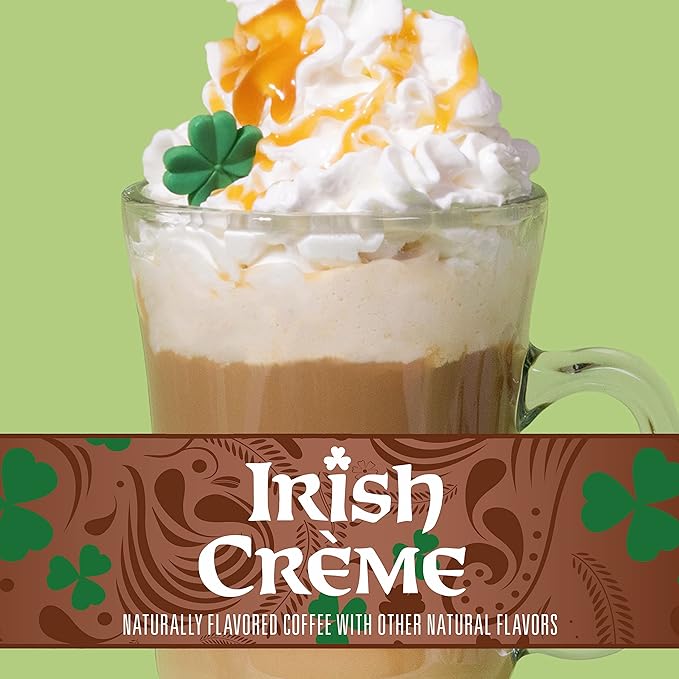 Community Coffee Irish Cream Flavored Ground Coffee, Medium Roast, 11 oz Bag (Pack of 6)