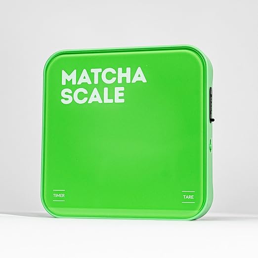 Matcha Scale – 0.1g Precision USB-C Rechargeable Digital Scale for Weighing Matcha Powder | Perfect add-on to Any Matcha Set | LED Display, Timer, Tare