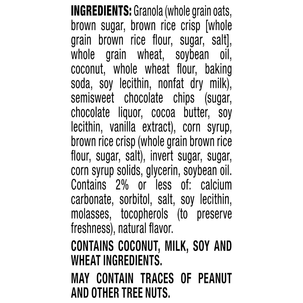 Quaker Chewy Granola Bar Chocolate Chip Granola Bars, 0.84 Oz, 8 Ct