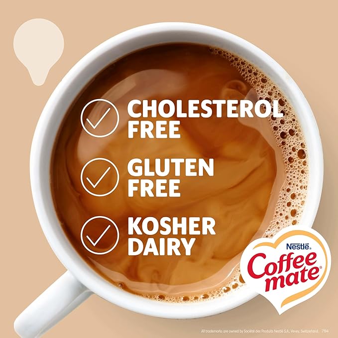 Nestle Coffee mate Coffee Creamer, Original, Liquid Creamer Singles, Non Dairy, No Refrigeration, 0.375 fl oz Tubs (Pack of 200)