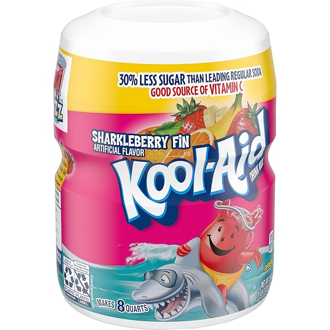 Kool-Aid Caffeine Free Strawberry Orange Punch Sweetened Powdered Drink Mix 12 Count 19 oz Canisters