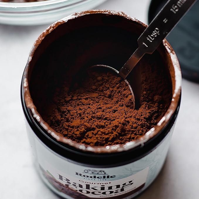 Rodelle Gourmet Baking Cocoa Gluten Free, 8 Ounce