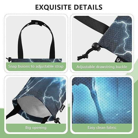 ALAZA Hanging Car Trash Bags Garbage Bag Trash Can for Back Seat Small Deer Myth Washable Storage Bag Retractable 2 Pack