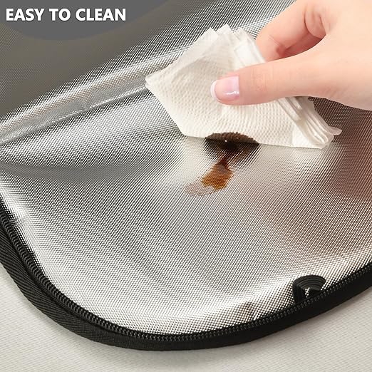 MNSRUU Car Trash Can with Lid, Lemon Floral Car Trash Bag Hanging Car Organizers and Storage for Front Back Seat, Leak-Proof Car Trash Bin