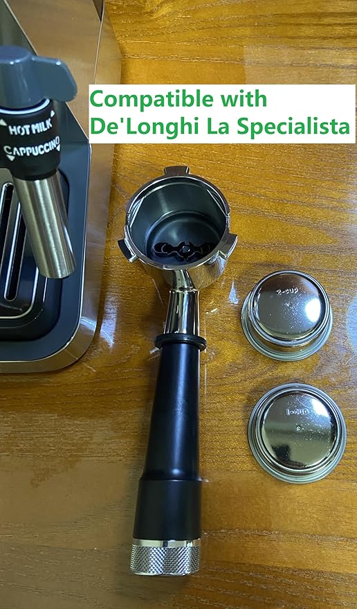 Filter Basket Replacement Compatible with De'Longhi La Specialista Linea Classic EM450M Casabrews Gevi Nerveta Espresso Machines Pressurized Espresso Basket Sieve Coffee Basket 51mm 1 Cup