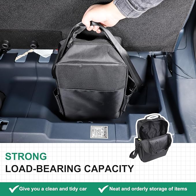 TOYCIDFG Under Seat Storage Bag Back Seat Organizer Compatible with Ford Maverick 2022 2023 2024 2025, Multi Pocket with Handle and Adjustable Shoulder Strap