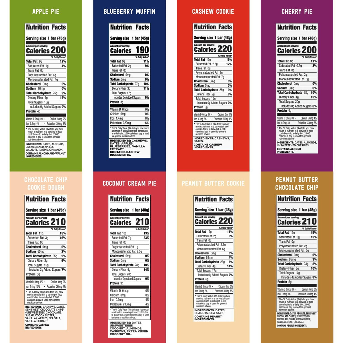 Larabar Fruit and Nut Bars Variety Pack, Gluten Free and Vegan, 26.4 oz, 16 Ct