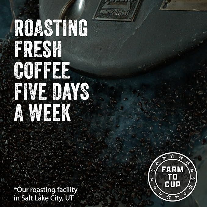 Black Rifle Coffee Company Thin Blue Line, 12oz Bag, Whole Bean Medium Roast - Roasted Blend Made from Arabica Beans - Colombian & Brazilian Beans - Veteran Founded & American Made