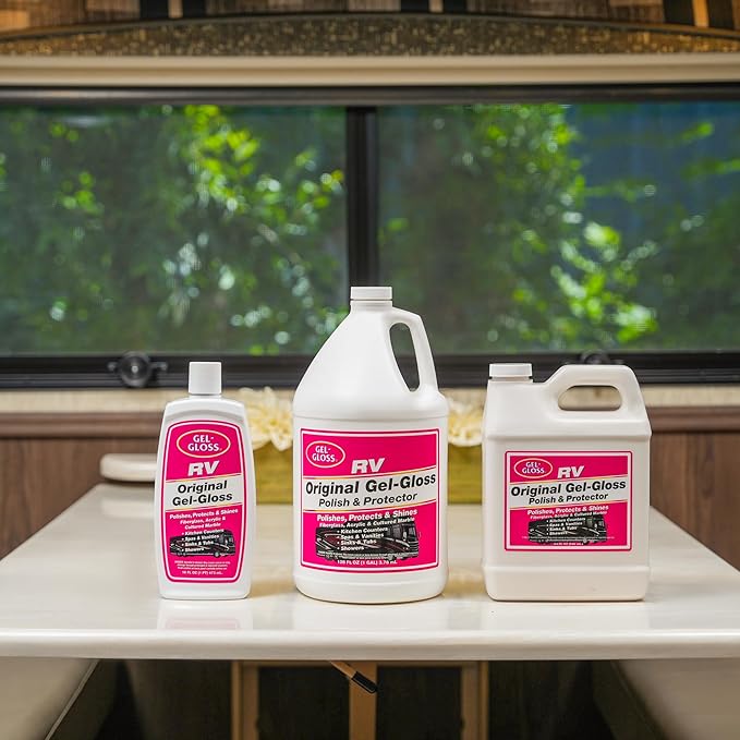 Kitchen & Bath Polish w/Carnauba Cleaner Wax Formulation for a Protective Coating - Removes Water Spots, Light Scratches & Stains While Restoring Color & Shine,16 oz.