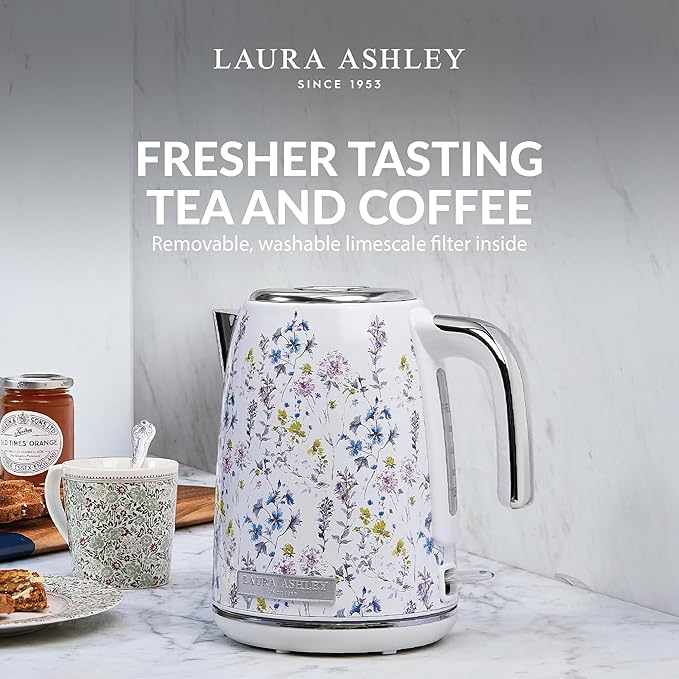 VQ - Laura Ashley Jug Kettle - Wild Meadow