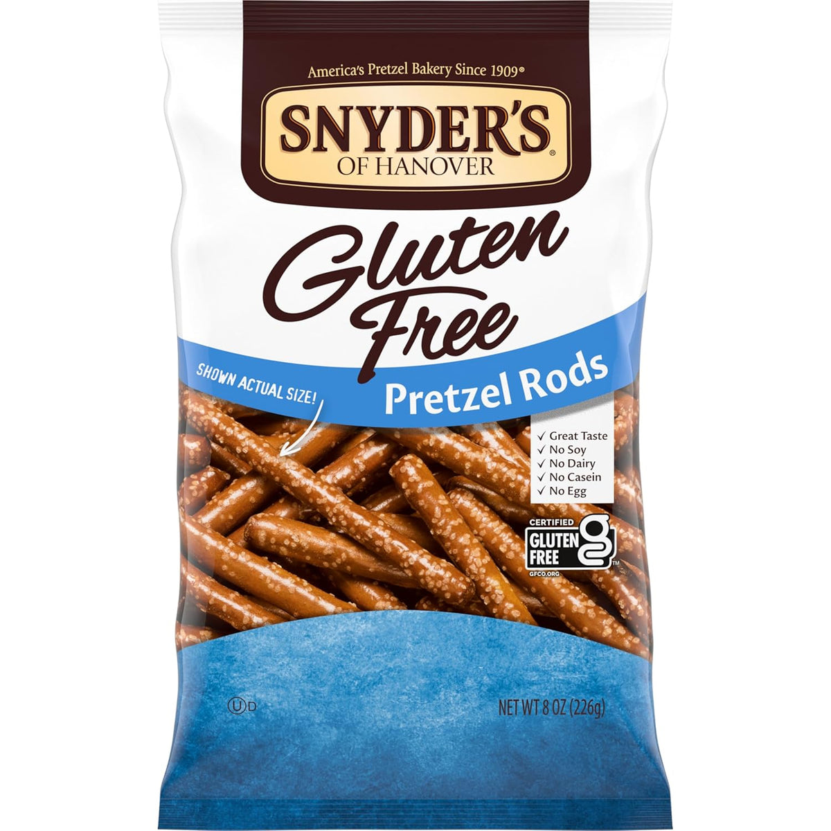 Snyder's of Hanover Gluten Free Snaps Pretzels, 8 Oz Bag
