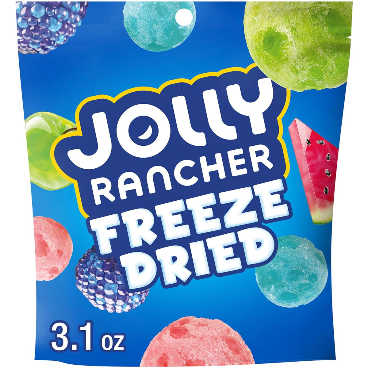 Jolly Rancher, Freeze Dried Original Fruit Flavored Candy Bag, 3.1 Ounce