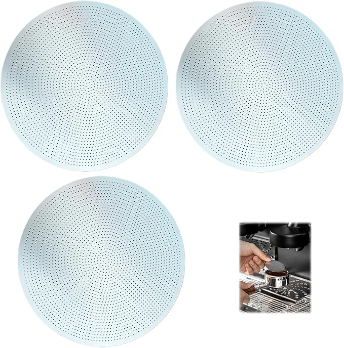 3pcs 53mm Coffee Screen - Filter Puck Screen, for Home Baristas & Coffee Shops, Fits Most 53mm Portafilters for Clean, Even Brew Extraction
