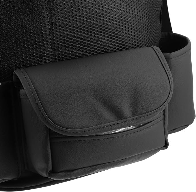 X AUTOHAUX Car Large Capacity Seat Organizer Backseat Multi Pockets Purse Storage Universal Fit for Car Truck SUV 37x25cm Black