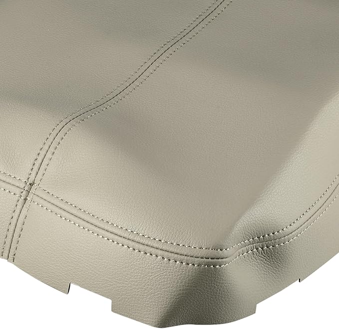 X AUTOHAUX Car Center Console Armrest Cover for Cadillac Escalade 2007-2014 Faux Leather Interior Arm Rest Cover Elbow Cushion Pad Beige